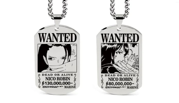 One Piece Inspired Necklace Pendant with Keychain