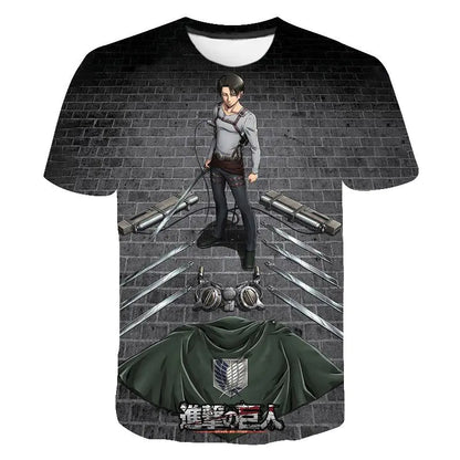Attack On Titan 3D Digital Print Graphic T-Shirt
