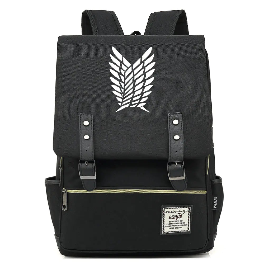 Attack on Titan Anime Backpack for Students, Unisex