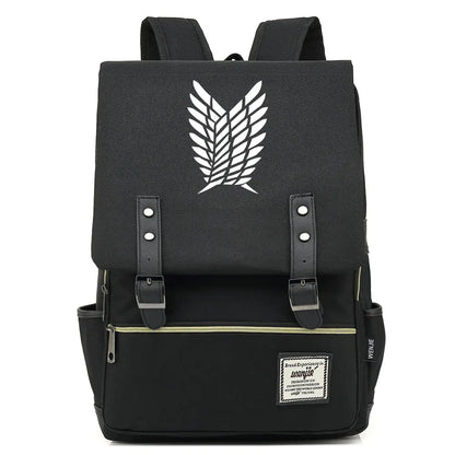 Attack on Titan Anime Backpack for Students, Unisex