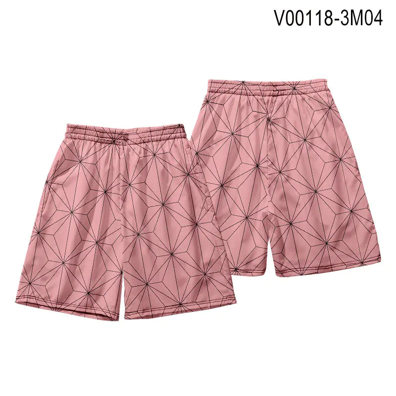 Demon Slayer Anime Haori Kimono Set with Cape