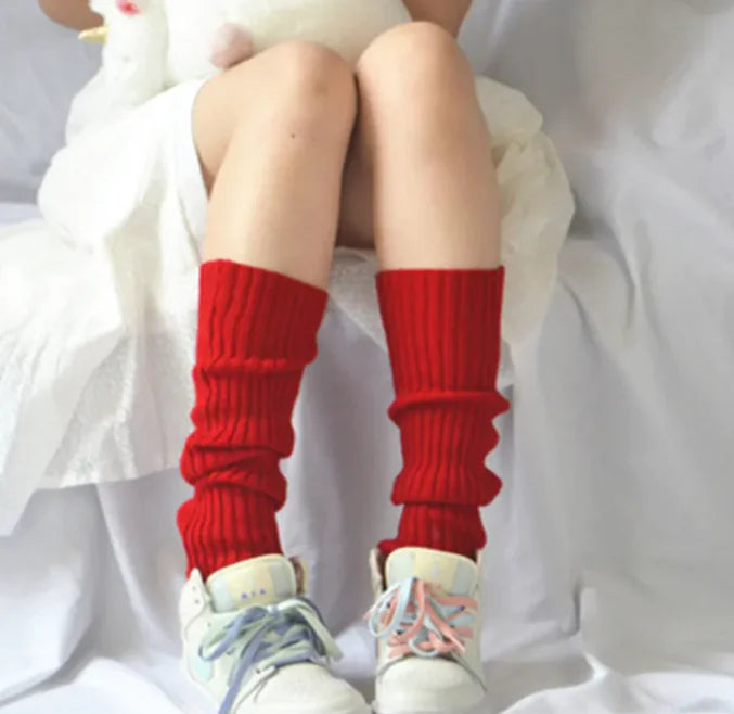 Japanese Solid Color Bunching Socks