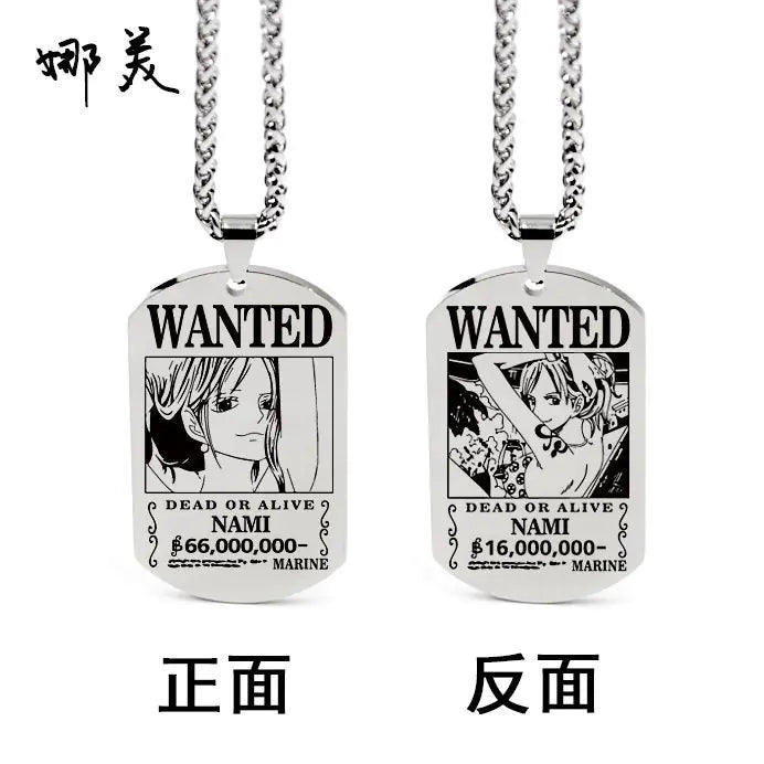 One Piece Inspired Necklace Pendant with Keychain