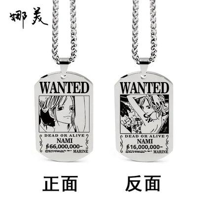 One Piece Inspired Necklace Pendant with Keychain