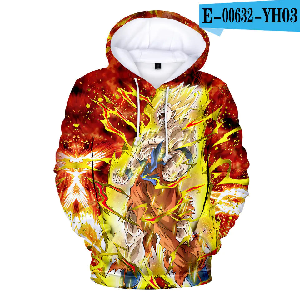 Dragon Ball Digital Print Hoodie - Spring 2019 Edition