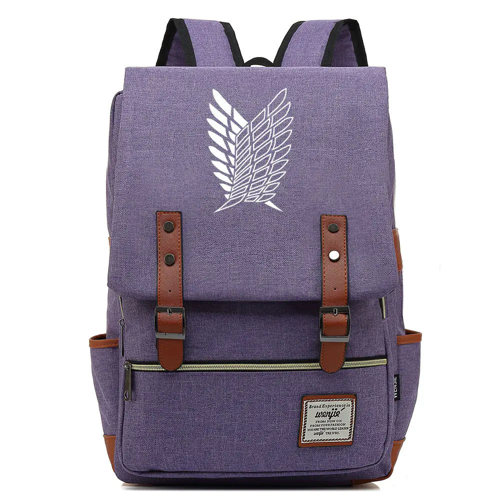 Attack on Titan Anime Backpack for Students, Unisex