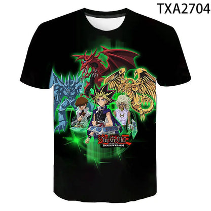 New Summer Yu Gi Oh 3D Printed Casual T-Shirt