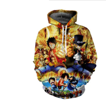 One Piece Luffy Series 3D Hoodie for Men and Women