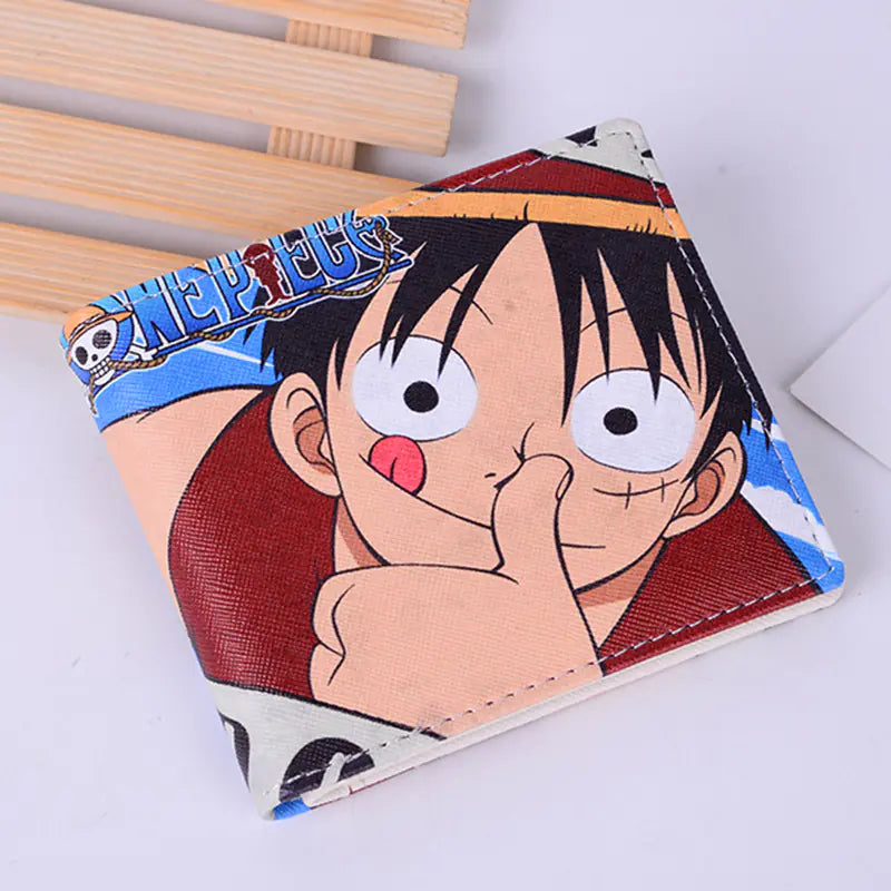 New Anime Short Wallet - One Piece Cartoon Design