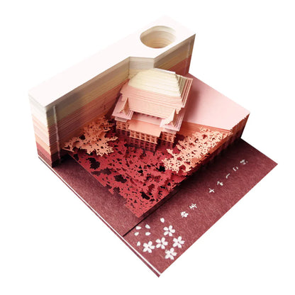 3D Paper Carving Tree House & Castle Calendar