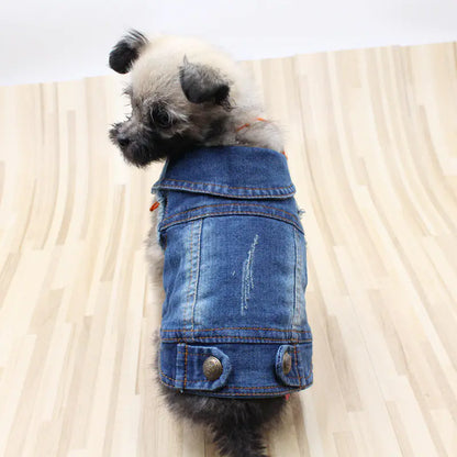 Personalized Vintage Denim Vest for Pets