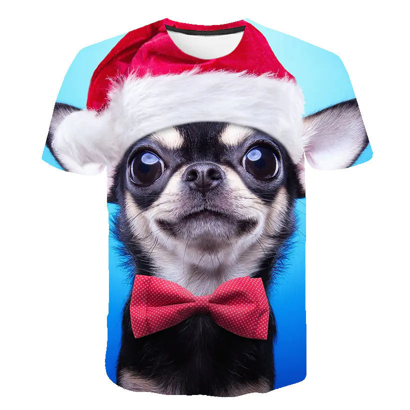 Digital Cartoon Print Loose Fit Men's T-shirt