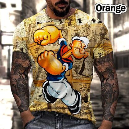 Men's Oversized Retro Short Sleeve Summer T-Shirt