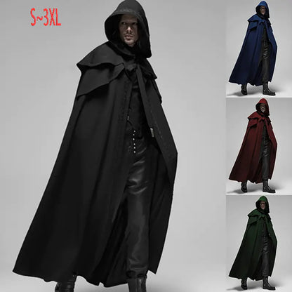 Samurai Wizard Hooded Cape Cloak Costume