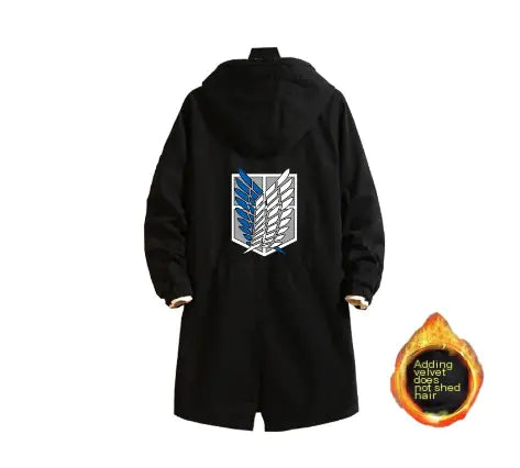 Attack on Titan Long Trench Coat - Eren, Levi, Armin