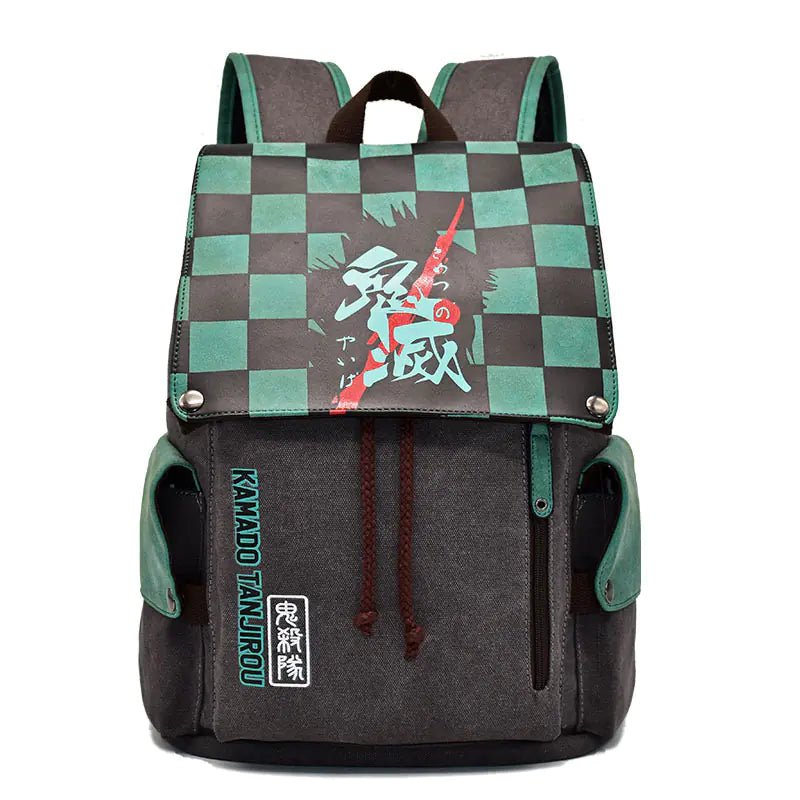Demon Slayer Tanjiro Hero Academy Canvas Backpack