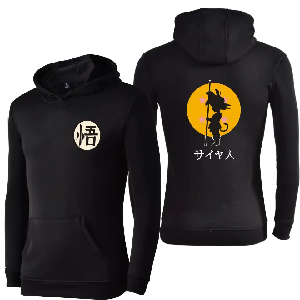 Dragon Ball Z Cartoon Design Unisex Fleece Hoodie with