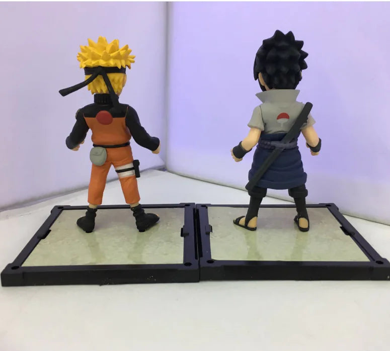 Bandai Tamashii Nations Buddies  NARUTO UZUMAKI and UCHIHA SASUKE ,Anime Figurine Display, Collectible Statue Decor