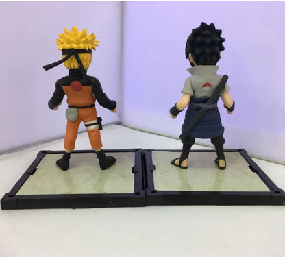Bandai Tamashii Nations Buddies  NARUTO UZUMAKI and UCHIHA SASUKE ,Anime Figurine Display, Collectible Statue Decor