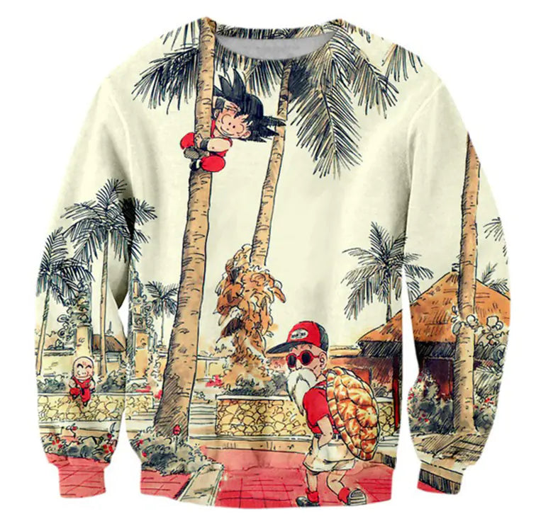 Dragon Ball Goku 3D Printed Long Sleeve Hoodie