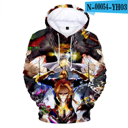 My Hero Academia 3D Printed Hooded Sweatshirt