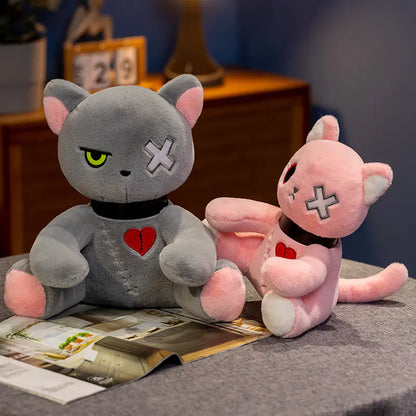 Dark Emotion Cat Plush Toy - Anime Cartoon Figure