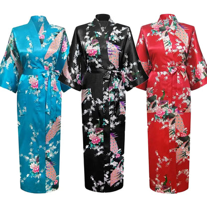 Plus Size Dark Green Wedding Dress & Kimono Robe