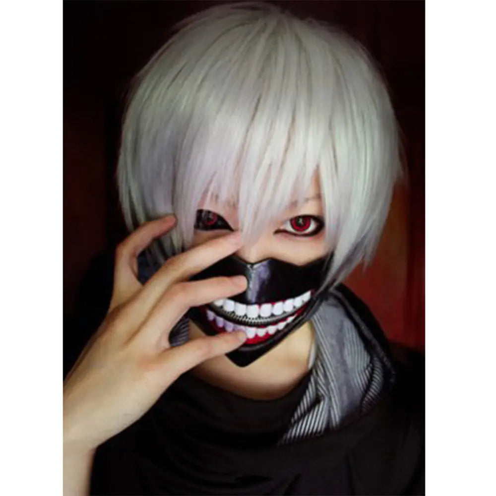 Anime Cosplay Short Silver Wig