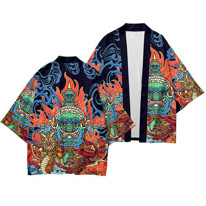 2023 Japanese Ukiyo-e Style Kimono Cardigan Shirt