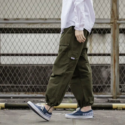 Japanese Street Style Unisex Cargo Jogger Pants
