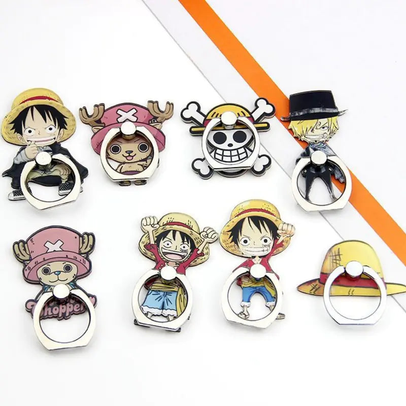 Mobile Phone Ring Holder - Creative Anime One Piece Design