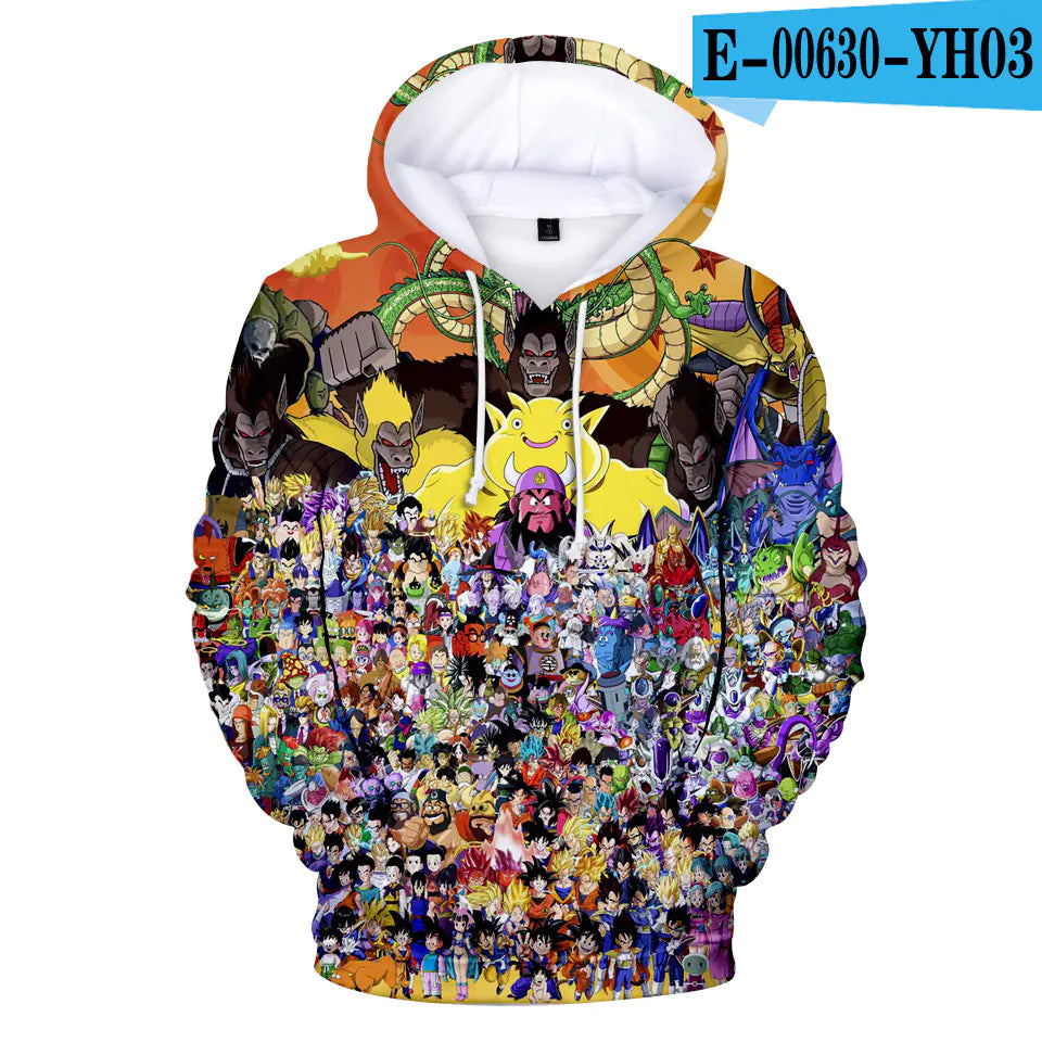 Dragon Ball Digital Print Hoodie - Spring 2019 Edition