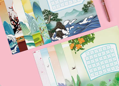 A4 Calligraphy Practice Paper Set