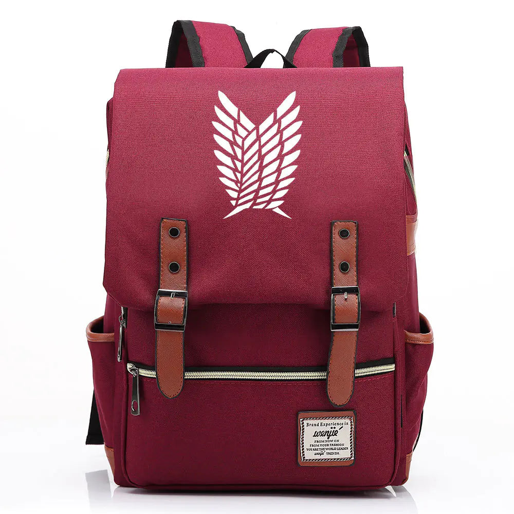 Attack on Titan Anime Backpack for Students, Unisex