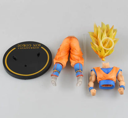 Wolf Pack Anime Figure, Eco-Friendly Material, Super Saiyan Model