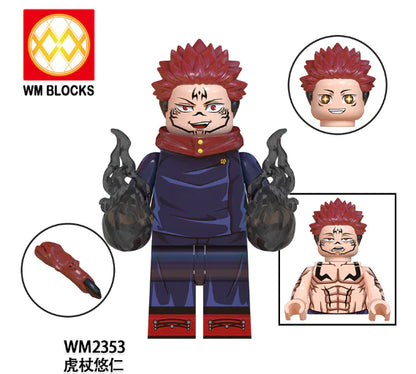 Jujutsu Kaisen Building Blocks Action Figures Set