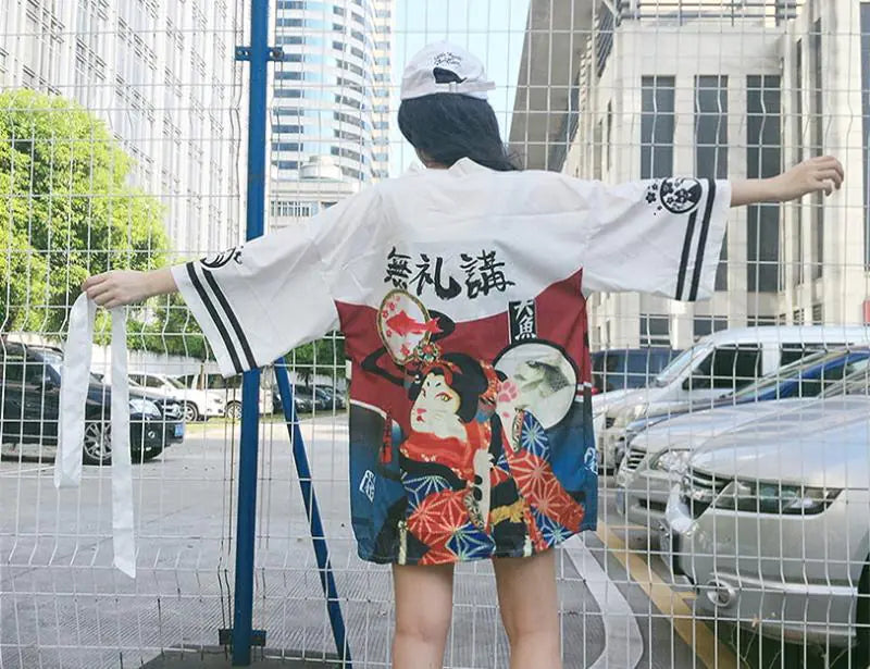 Harajuku Women's Japanese Kimono Style Light Jacket