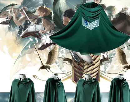 Attack on Titan Eren Cape and Uniform Costume