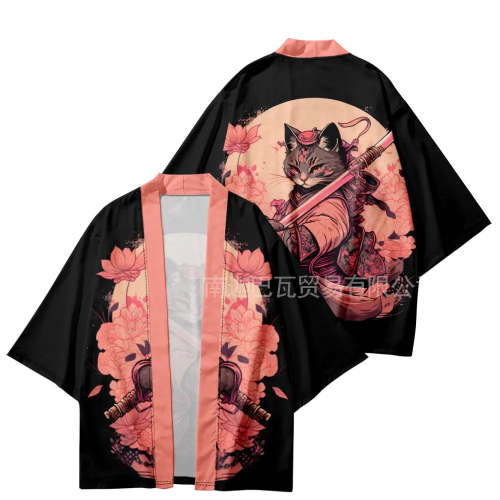 2023 Japanese Ukiyo-e Style Kimono Cardigan Shirt