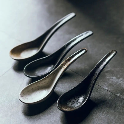 Ceramic Spoon for Ramen Instant Noodles