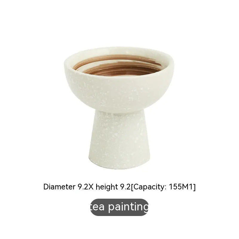 Japanese-style Ceramic Tall Bowl for Snacks