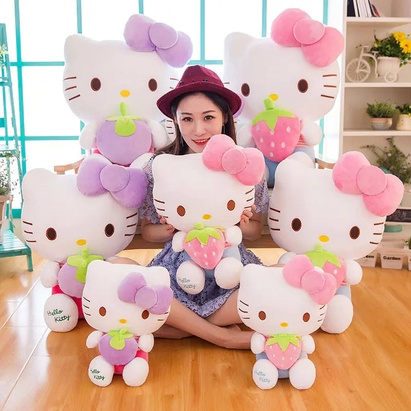 Sanrio Kawaii Hello Kitty Plush Toy Pillow Doll