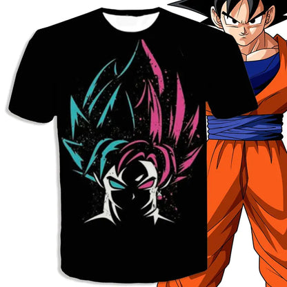 Men's 3D Printed Dragon Ball Graphic T-Shirt