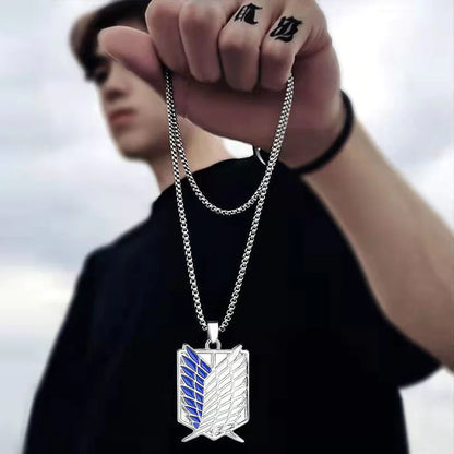 Attack on Titan Wings Necklace for Couples Gift
