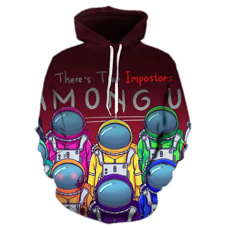 Futuristic 3D Printed Hoodie for Adults and Kids