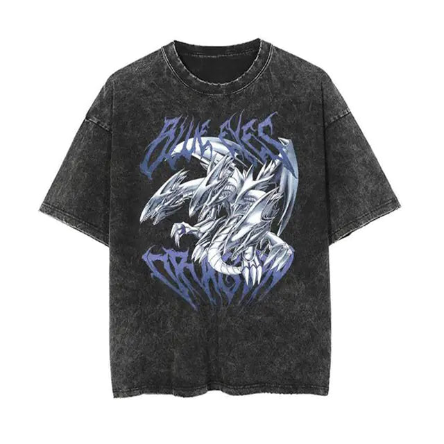 Vintage Yu Gi Oh Graphic T-Shirt for Men (Short Sleeve)