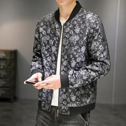 Men's Embroidered Jacquard Autumn Fashion Jacket