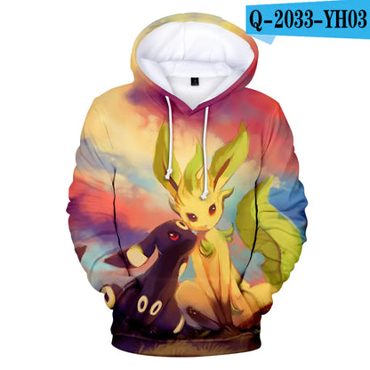 Pokemon Hoodie with Pet Character Print