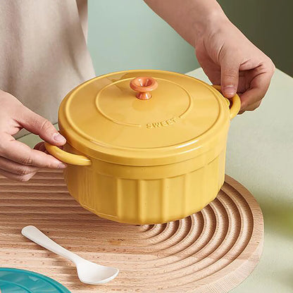 Kawaii Cartoon Pig Ramen Rice Bowl for Kitchen Use