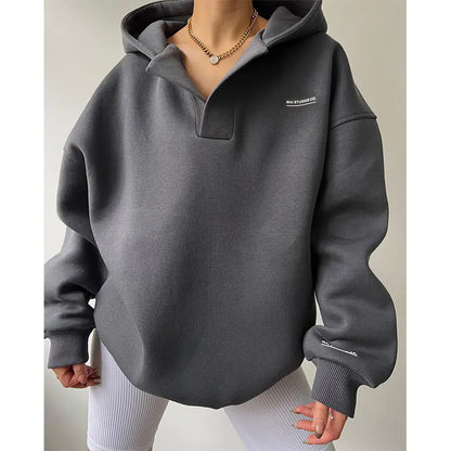 Autumn Harajuku Slim Fit Casual Printed Hoodie Tops